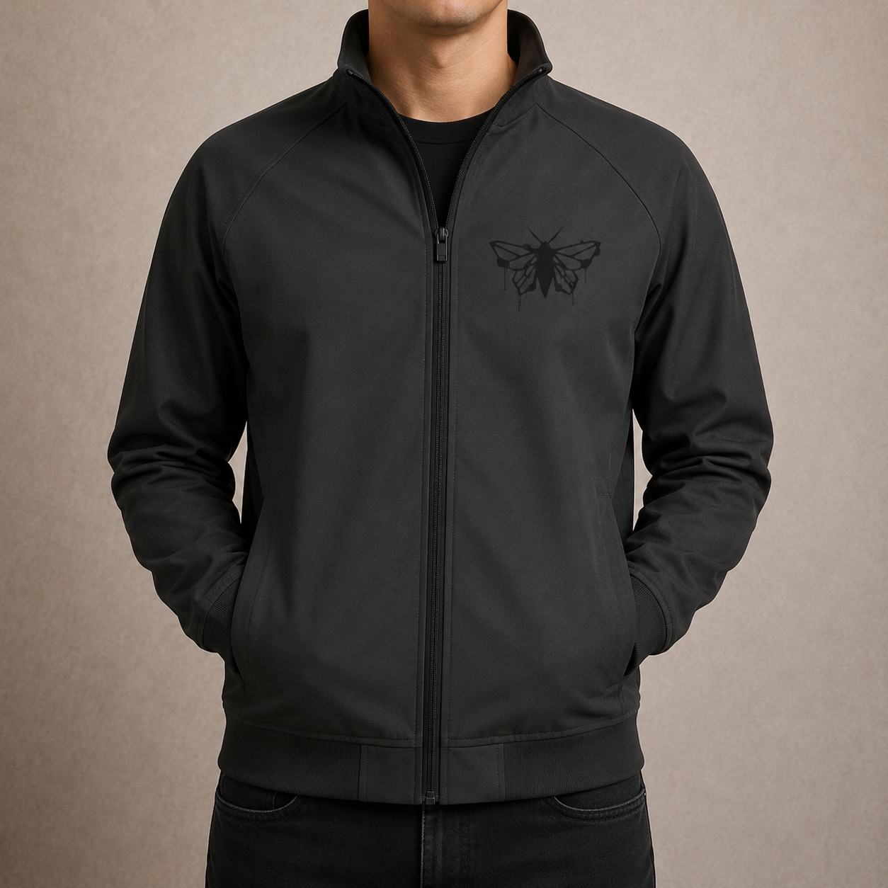 "Motte" Trainings Jacke (Full Black - Edition)