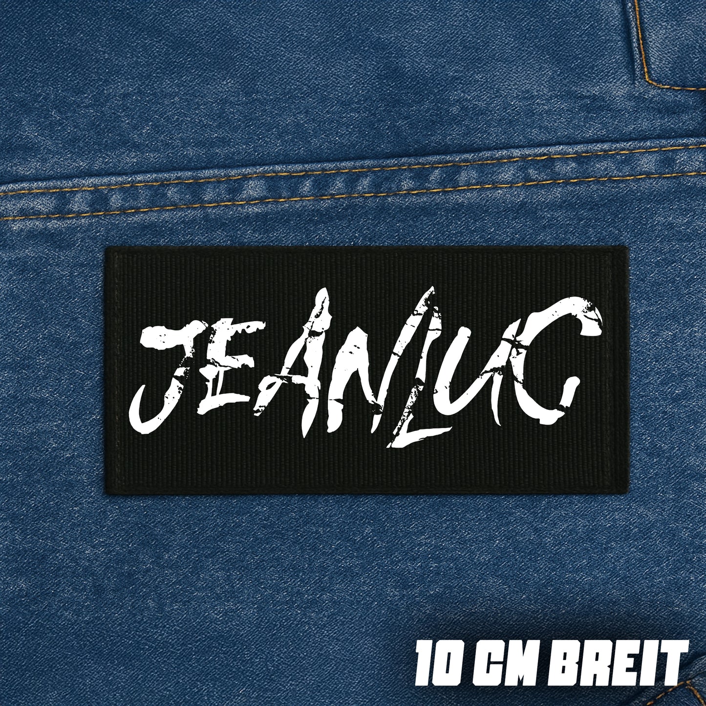 JEANLUC Patch / Aufnäher 10cm x 5cm (Stick)