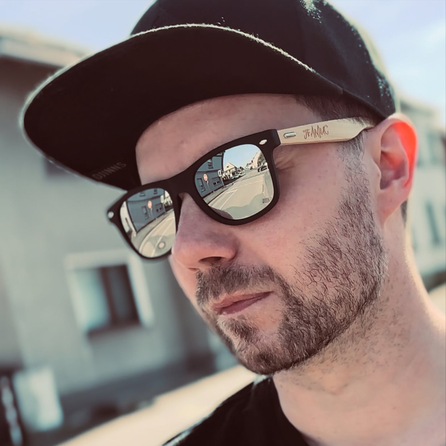 Bambus Sonnenbrille mit Prägung