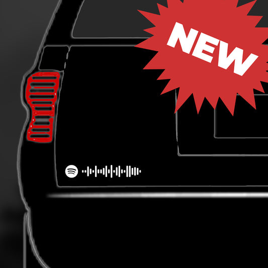 "Spotify Code" Autoaufkleber (schwarz und weiß)