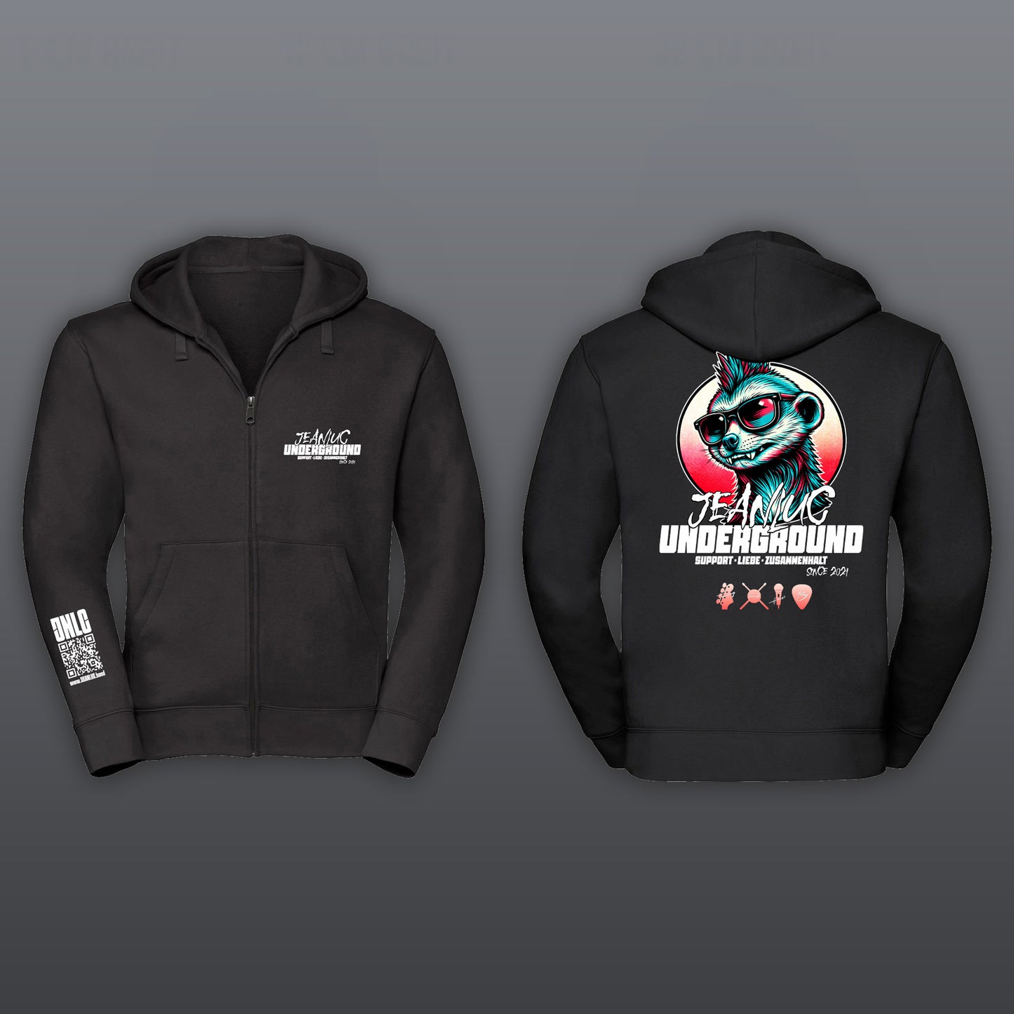 "Underground" Zipper Jacke